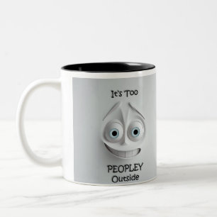 Tasse 2 Couleurs Musique Sarcastique Face 3D