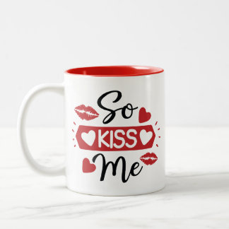 Tasse 2 Couleurs Musique "So Kiss me"