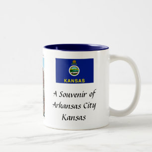Tasse 2 Couleurs Musique Souvenir de la ville d'Arkansas