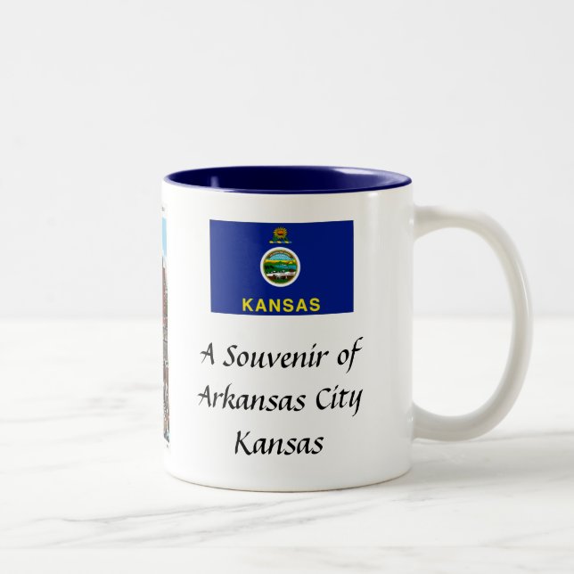 Tasse 2 Couleurs Musique Souvenir de la ville d'Arkansas (Droit)