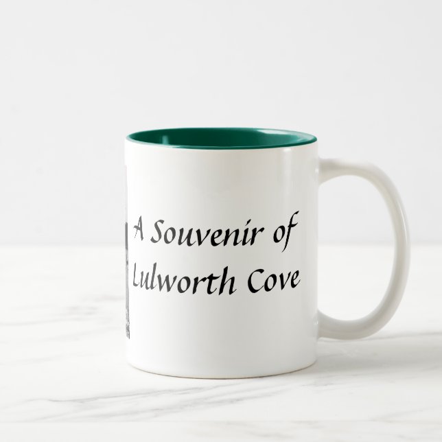 Tasse 2 Couleurs Musique souvenir Lulworth Cove (Droit)