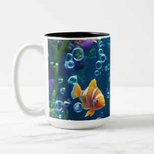 Tasse 2 Couleurs Myg de conception de poisson