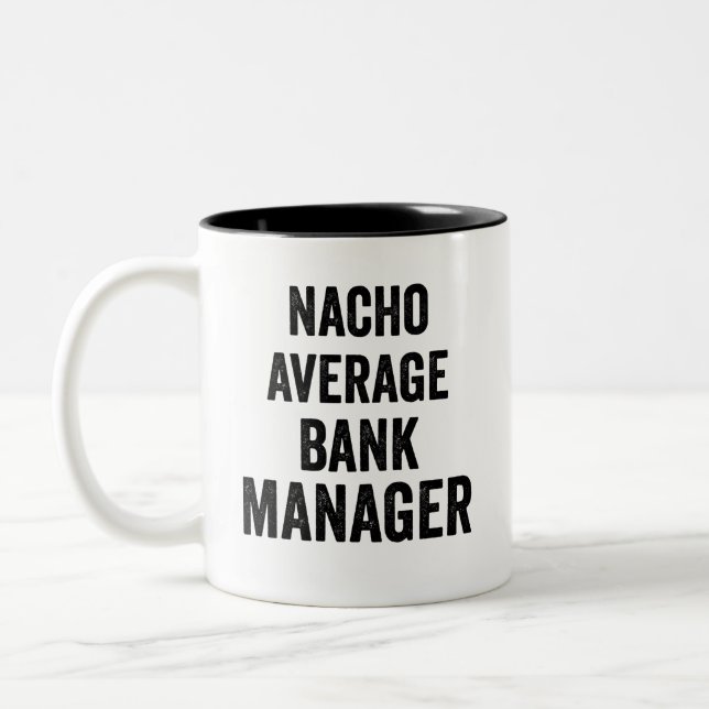 Tasse 2 Couleurs Nacho Gestionnaire de banque moyen (Gauche)