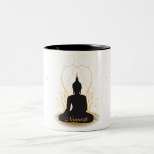 Tasse 2 Couleurs Namaste élégant Bouddha