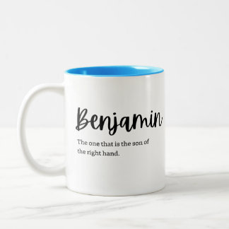 Tasse 2 Couleurs Name meaning: Benjamin