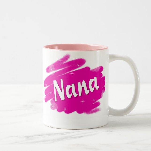 Tasse 2 Couleurs Nana aime le rose (Droit)