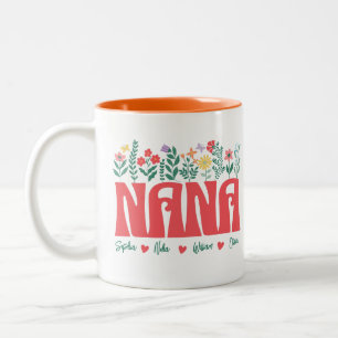 Tasse 2 Couleurs NANA GRANDMA GRANDMÈRE GRANNY -Customisez-le