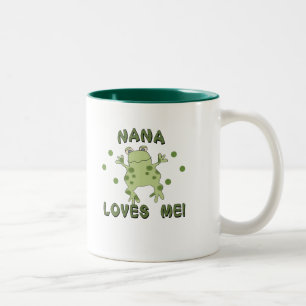 Tasse 2 Couleurs Nana m'aime grenouille