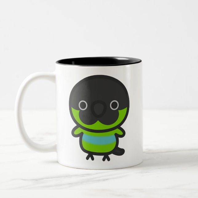 Tasse 2 Couleurs Nanday parakeet (Gauche)