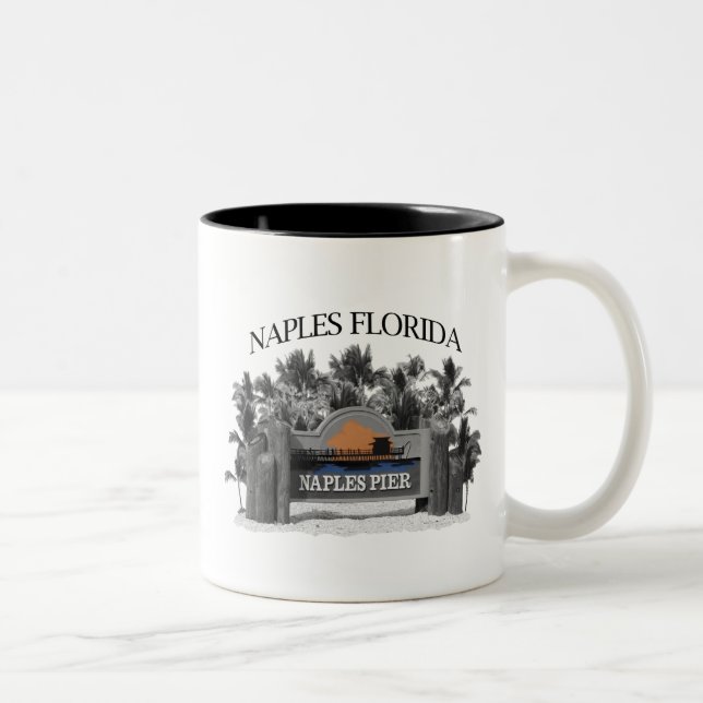 Tasse 2 Couleurs Naples la Floride (Droit)