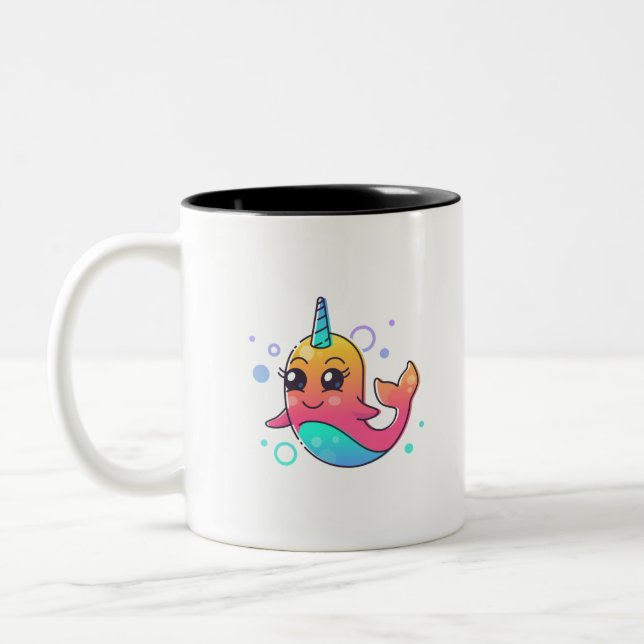 Tasse 2 Couleurs Narwhal (Gauche)