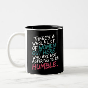 Tasse 2 Couleurs N'aspirant pas à être humble Kamala Harris féminis