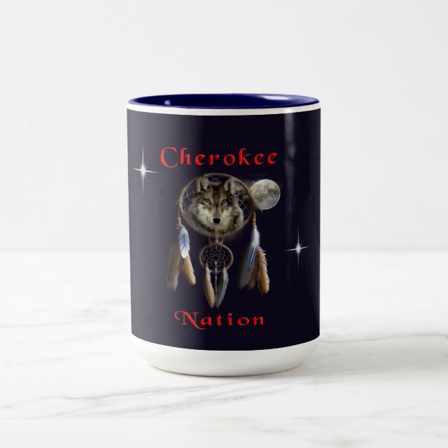 Tasse 2 Couleurs Nation cherokee (Centre)
