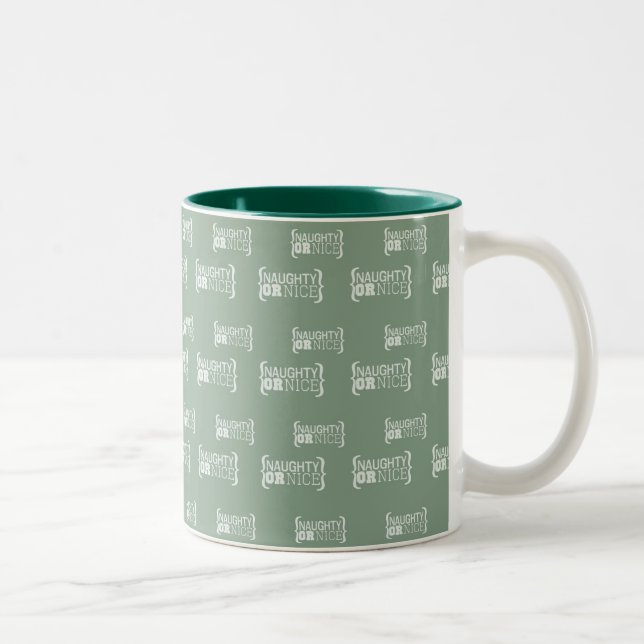Tasse 2 Couleurs Naughty ou Nice (Droit)
