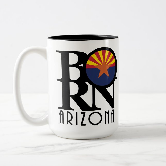 Tasse 2 Couleurs NÉ Arizona 15oz (Gauche)