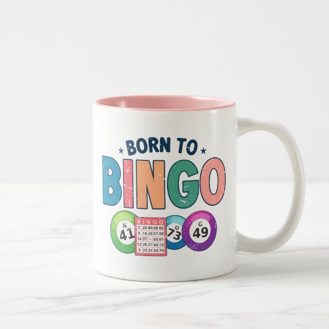 Tasse 2 Couleurs Né Au Bingo (Droit)