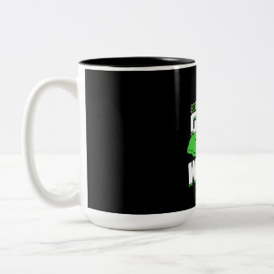 Tasse 2 Couleurs Né Au Golf Forcé À Travailler