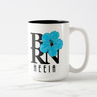 Tasse 2 Couleurs NÉ Hibiscus bleu Heeia 15oz