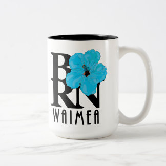 Tasse 2 Couleurs NÉ Hibiscus bleu Waimea 15oz