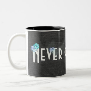 Tasse 2 Couleurs Ne jamais renoncer à l'inspiration sur le tableau 