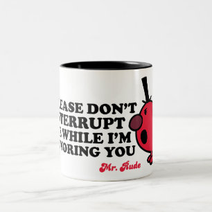 Tasse 2 Couleurs Ne Pas Interrompre M. Rude