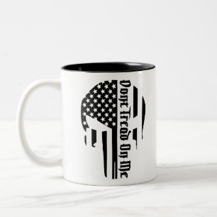 Tasse 2 Couleurs Ne pas me rouler sur le crâne #USAPatriotGraphics