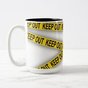 Tasse 2 Couleurs Ne pas rester à l'écart ne pas traverser la bande 