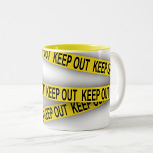 Tasse 2 Couleurs Ne pas rester à l'écart ne pas traverser la bande 