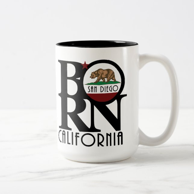 Tasse 2 Couleurs NÉ San Diego 15oz (Droit)