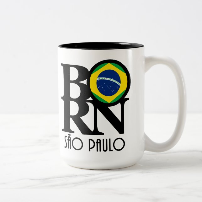 Tasse 2 Couleurs NÉ São Paulo 15oz (Droit)