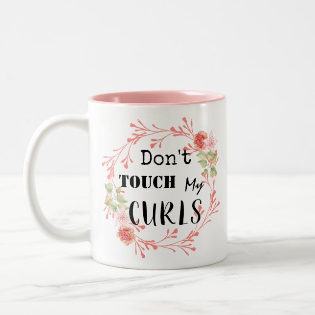 Tasse 2 Couleurs Ne touche pas à mes boules (Gauche)