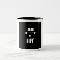 Née Pour Soulever Café De Motivation De Gym De For