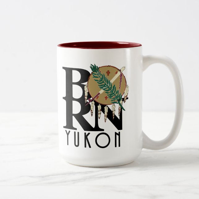 Tasse 2 Couleurs NÉE Yukon, Oklahoma 15oz (Droit)