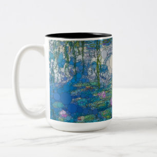 Tasse 2 Couleurs Nénuphars, points d'infini par après Claude Monet