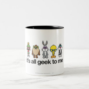 Tasse 2 Couleurs Nerds LOONEY TUNES™ - Tous Geeks pour moi