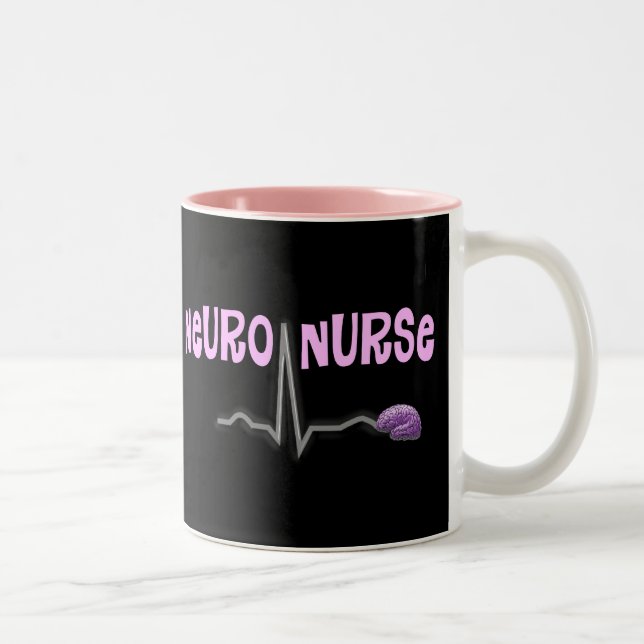 Tasse 2 Couleurs Neuro- cadeaux d'infirmière (Droit)