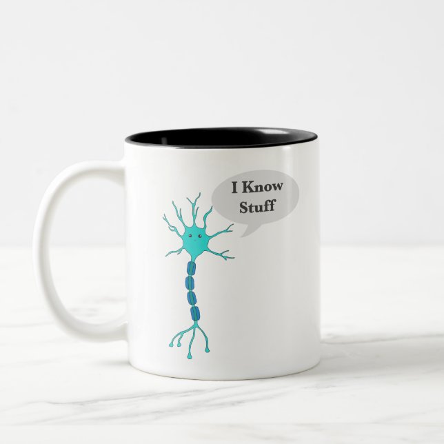 Tasse 2 Couleurs Neuron Je Connais Des Choses (Gauche)