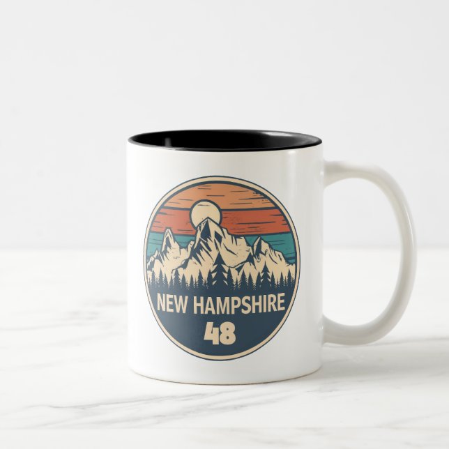 Tasse 2 Couleurs New Hampshire 48 Sunset (Droit)