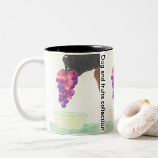 Tasse 2 Couleurs Nez de chien et raisin