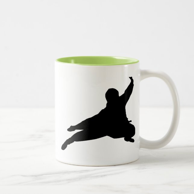 Tasse 2 Couleurs Ninja frais (Droit)