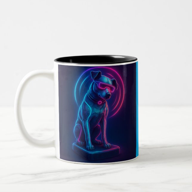 Tasse 2 Couleurs Nipper Futuriste RCA Victor Chien (Gauche)
