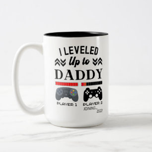 Tasse 2 Couleurs Niveau jusqu'à papa joueur 1 2 à rejoindre les jeu