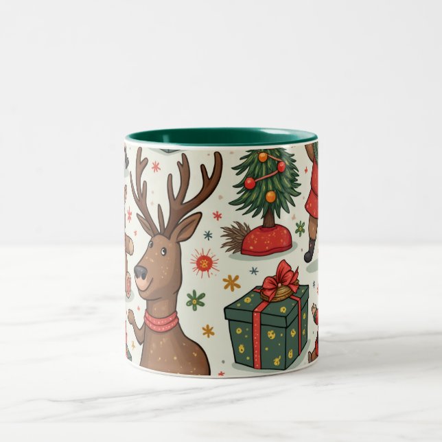 Tasse 2 Couleurs Noël (Centre)