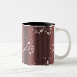 Tasse 2 Couleurs Noël Brown de perles métalliques