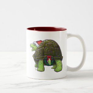 Tasse 2 Couleurs Noël de la tortue nocturne étoilée