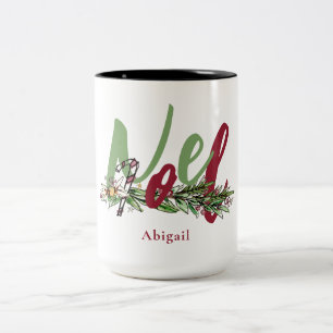 Tasse 2 Couleurs Noel de Noël personnalisé