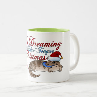 Tasse 2 Couleurs Noël de Skink de la fièvre catarrhale ovine
