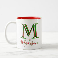 Noël élégant Nom personnalisé 3D Monogramme