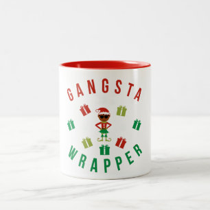 Tasse 2 Couleurs Noël. Énonciation drôle. Ballot. Emballage de