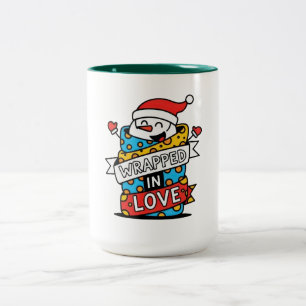 Tasse 2 Couleurs Noël enveloppé d'amour